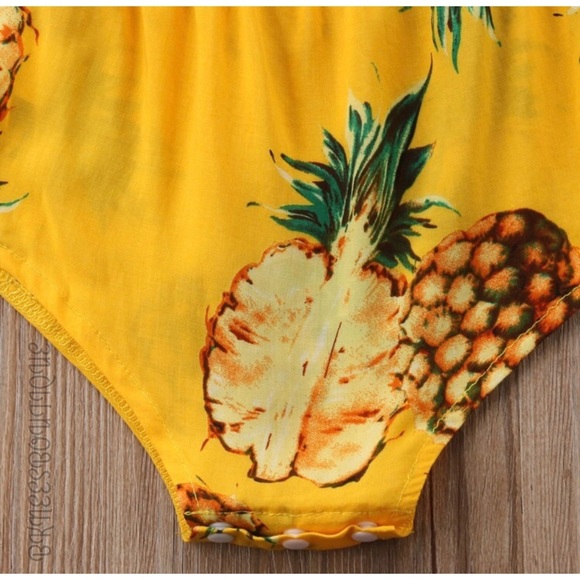 🎉 Babygirl Boutique Hawaiian Pineapple Romper - Picture 5 of 5